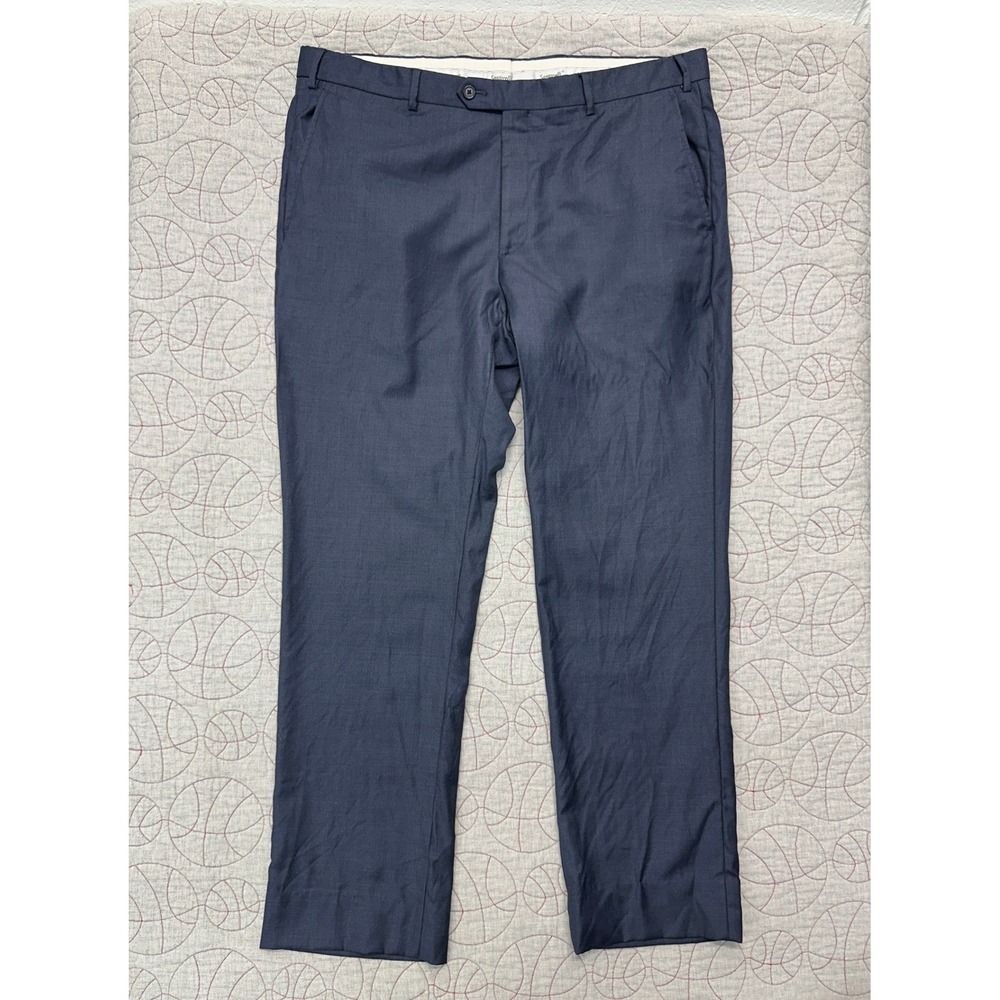 Santorelli Dress Pants Blue Roma Loro Piana Wool / Mens 40x31